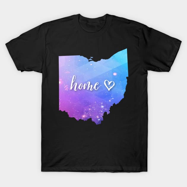 Ohio Galaxy Geometric "Home" T-Shirt by broadwaygurl18